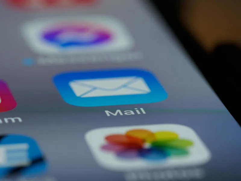 Email opt-in form on a mobile phone screen, shown against a clean background